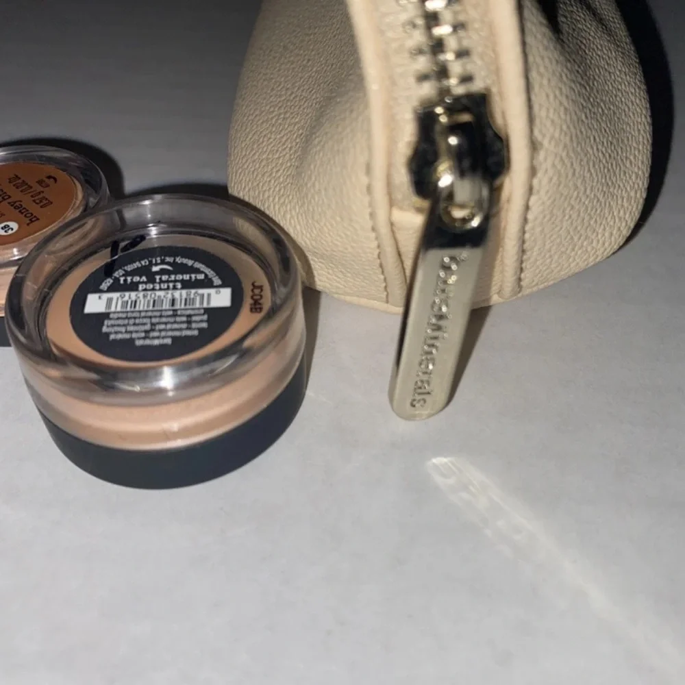 Bareminerals Travel Case Filled w/ Travel Tinted Mineral Veil & Honey Bisque